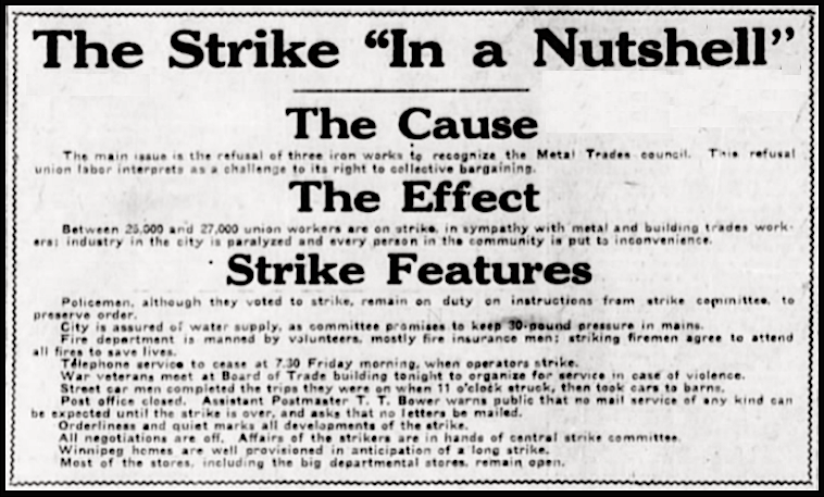 Wpg GS, Strike in Nutshell, Wpg Tb p1, May 15, 1919