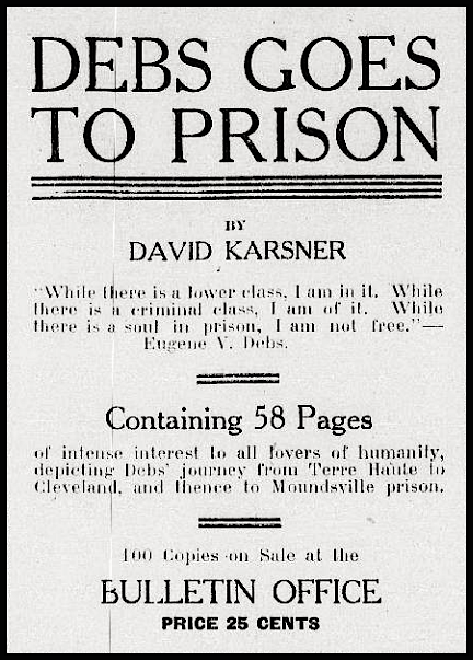 AD Debs to Prison by Karsner, Btt Dly Bltn p6, May 29, 1919