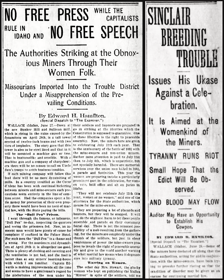 ID Bullpen, EHH No Free Speech, Tyranny Runs Riot, SF Exmr p1, June 28, 29, 1899