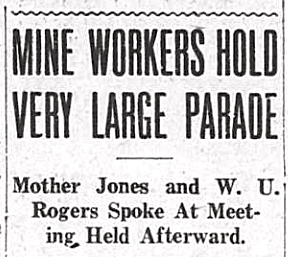 Mother Jones Speaks, WVgn p1, May 31, 1919