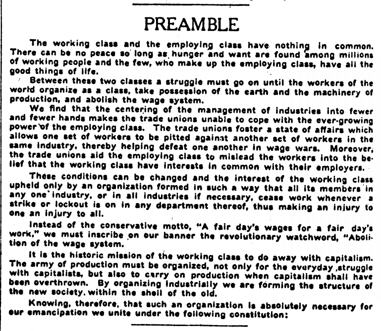IWW Preamble, Spk IW p2, July 15, 1909
