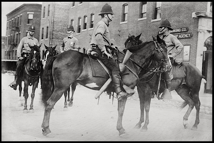 McKees Rocks Strike, PA Mounted Constabulary, LoC, July Aug 1909