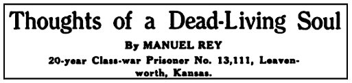 I POEM Dead Living Soul by Manuel Rey, OBU Mly p47, Aug 1919