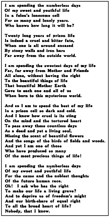 II POEM Dead Living Soul by Manuel Rey, OBU Mly p47, Aug 1919