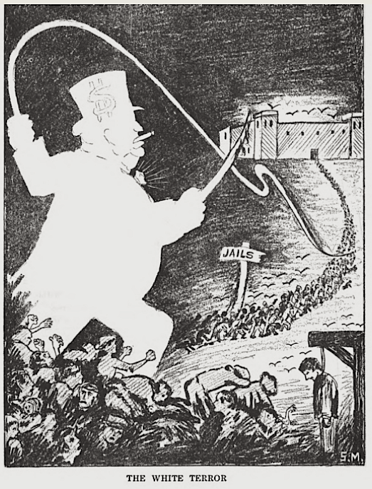 CRTN, White Terror Whip to Jails, SM, OBU p4, Oct 1919