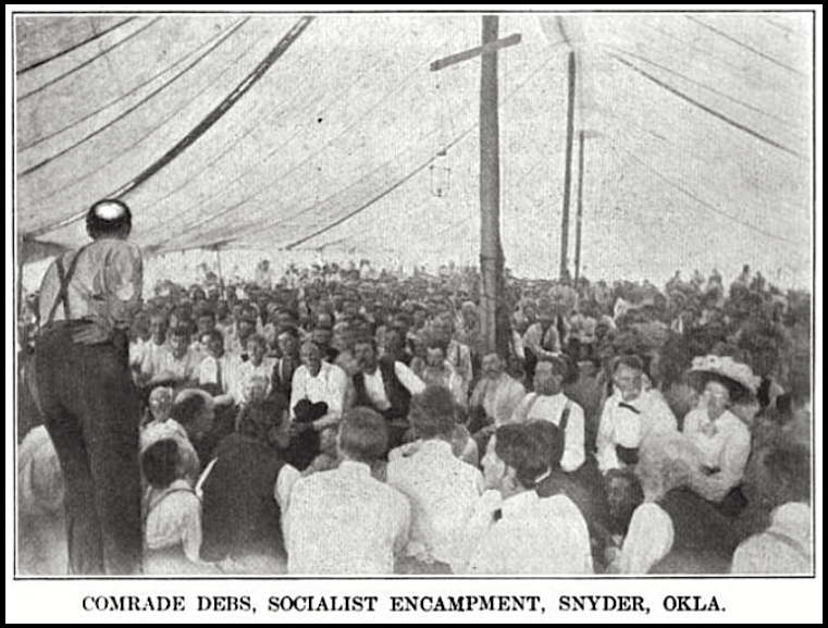 EVD at OK Socialist Encampment, ISR p278, Sept 1909