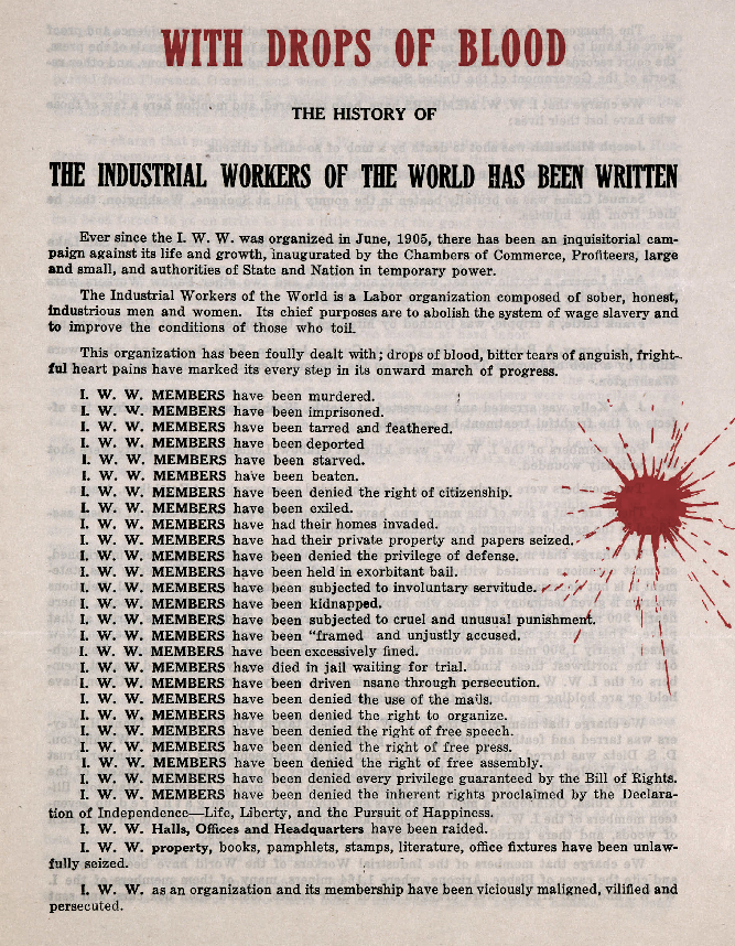 IWW BBH w Drops o Blood 1, Sept Oct 1919