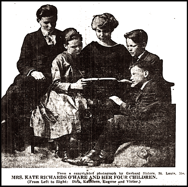 Kate Richards OHare with Children, AtR p1, Sept 27, 1919