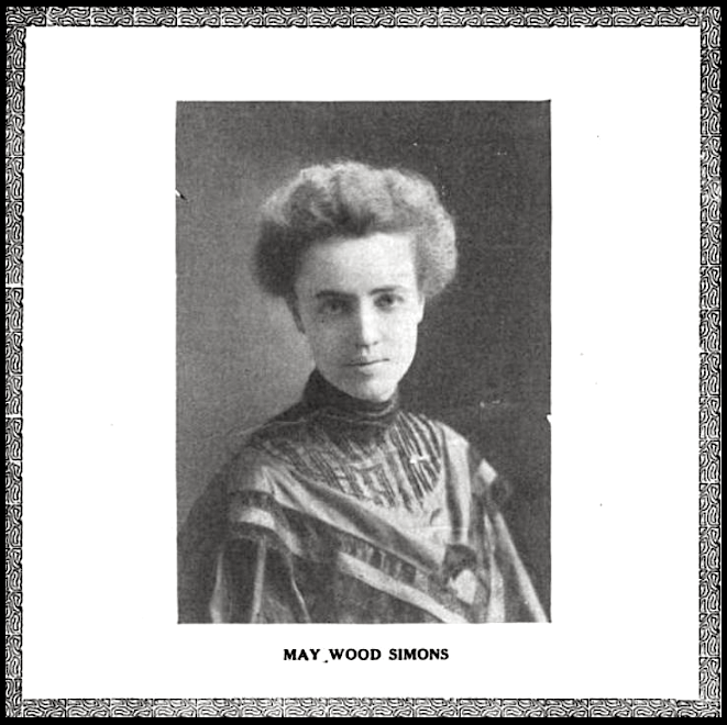 May Wood Simons, Prg Wmn Cover, Oct 1909