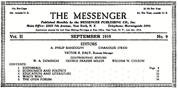 The Messenger Editors, Sept 1919