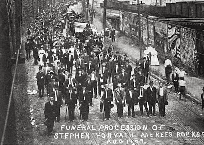 IWW McKees Rocks Funeral Horvath, ISR p292, Oct 1909
