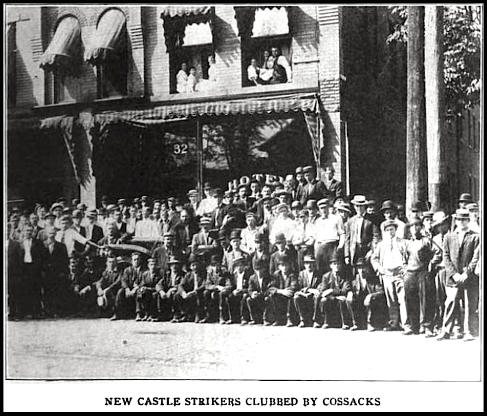 IWW McKees Rocks, New Castle Strikers, ISR p297, Oct 1909