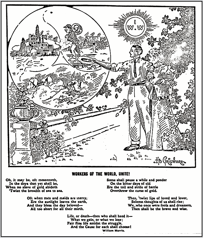 POEM by Wm Morris, We then brave n wise, IW p1, Oct 20, 1909