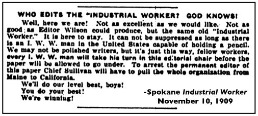 Quote Who Edits God Knows, Spk FSF, IW p2, Nov 10, 1909