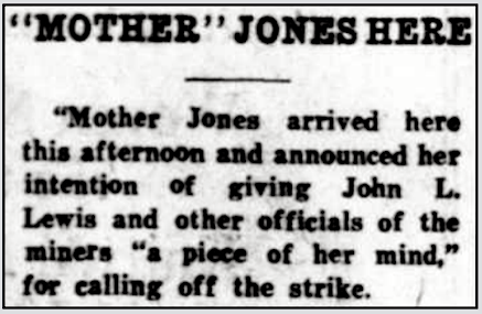 Great Coal Strike, Mother Jones v JLL, WDC Tx p1, Nov 12, 1919