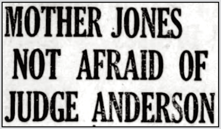 Great Coal Strike, Mother Jones v Jdg A, Lebanon PA Dly Ns p1, Nov 14, 1919