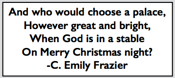 Quote C Emily Frazier Poem Bethlehem, Crisis p17, Dec 1919