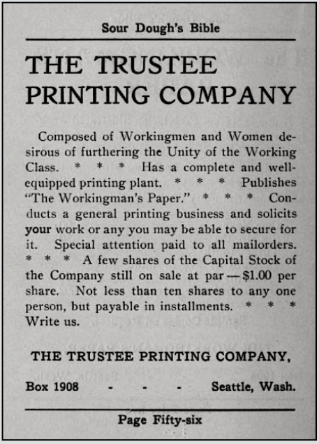 Sour Dough, AT Fair, Trustee Printing Co, p56, 1910