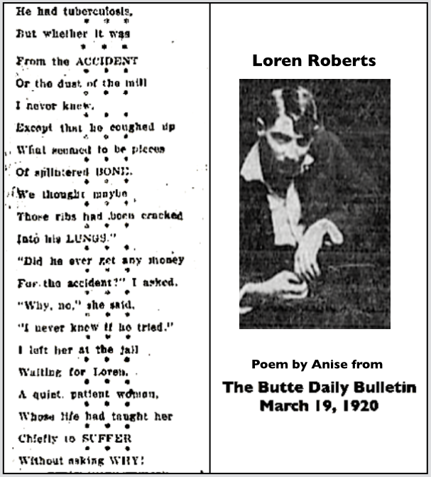 POEM Mother of Loren Roberts II by Anise, BDB p4, Mar 19, 1920