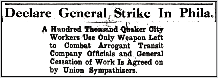 Phl GS, Hundred Thousand Quaker City, LW p1, Mar 5, 1910