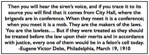Quote EVD, Lawmakers Felons, Phl GS Speech, IA, Mar 19, 1910