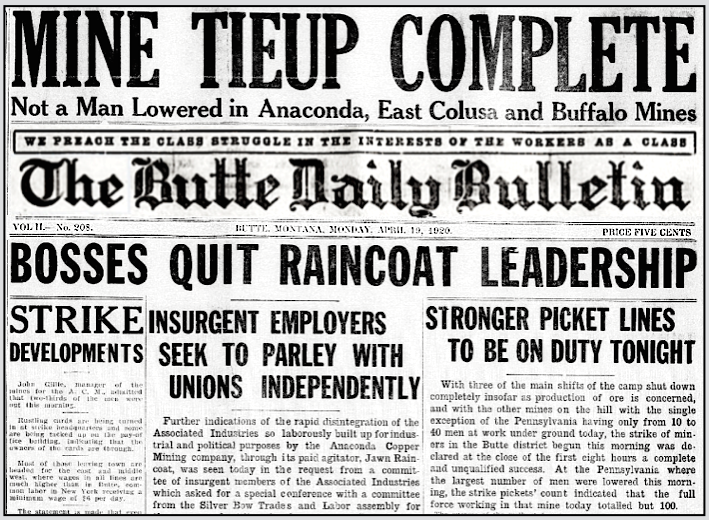 ACM Massacre, Miners Strike, BDB p1, Apr 19, 1920