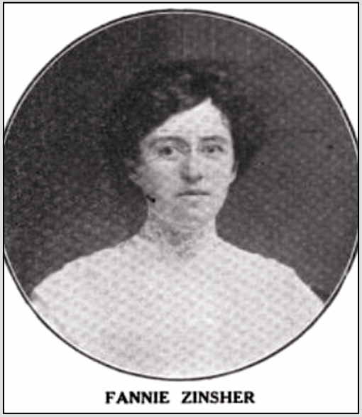 Fannie Zinsher, Prog Wmn p2, May 1910