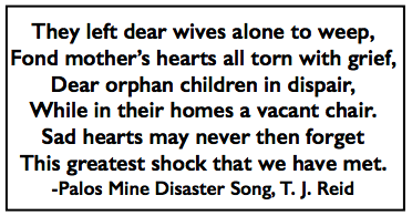 Palos AL Mine Disaster Song by TJ Reid re May 5 1910