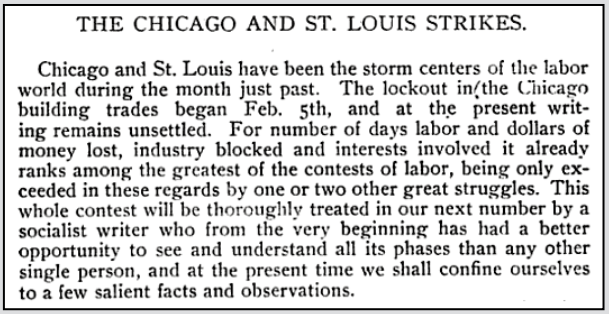 Chicago n St Louis Strikes, ISR p58, July 1900