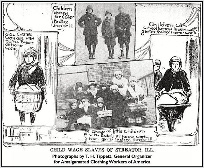 Child Labor Slaves of Streator IL by TH Tippett, GEB Report ACWA Convention, May 10 to 15, 1920