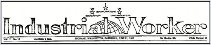 IWW, IW Masthead p1, June 11, 1910