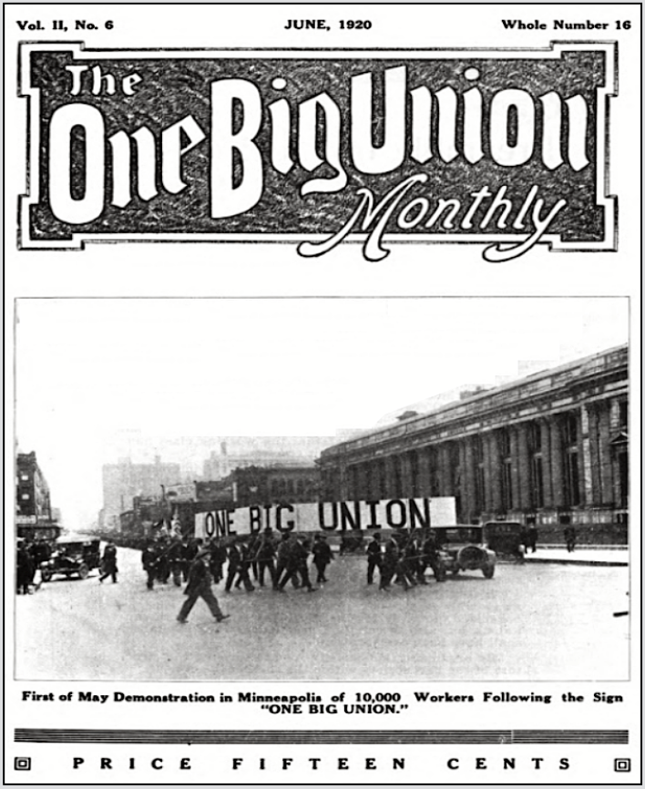 May Day in Mpl, OBU Cv, June 1920