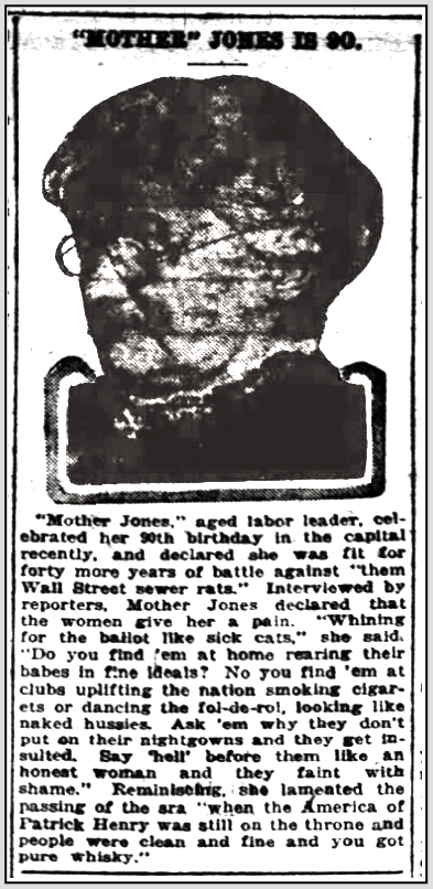 Mother Jones at 90, Sx City Jr p4, May 14, 1920