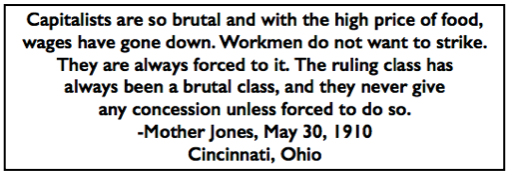 Quote Mother Jones, Brutal Ruling Class, Cnc Pst p7, May 31, 1910