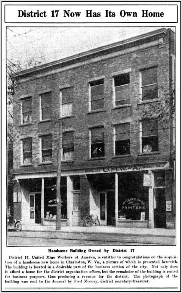 UMW D17 New HQ, UMWJ p9, June 1, 1920