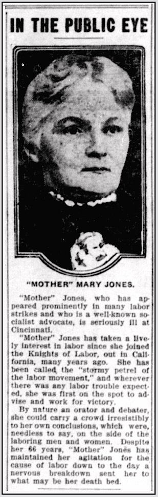 Mother Jones re Ill in Cnc ed, Stt Str p6, June 10, 1910
