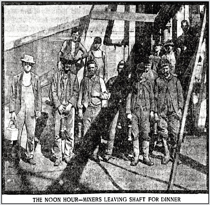 Miners at Noon Hour, Phl Tx p4, Sept 17, 1900