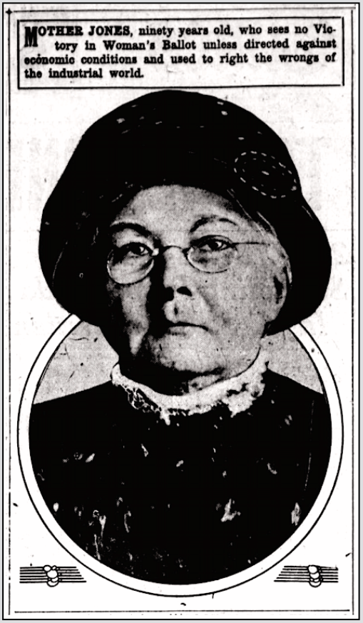Mother Jones re Women n Ballot, WDC Tx p2, Aug 29, 1920