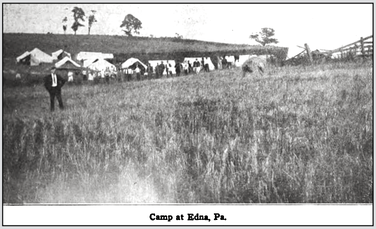 PA Miners Strike, Camp at Edna, ISR p145, Sept 1910