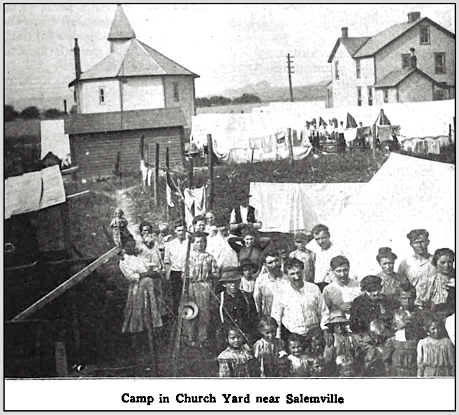 PA Miners Strike, Camp near Salemville, ISR p147, Sept 1910