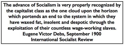 Quote EVD Socialism Portends to Capitalist, ISR p131, Sept 1900