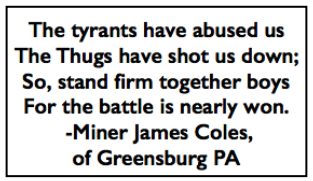 Quote fr Westmoreland Strike by James Cole, ab Aug1910