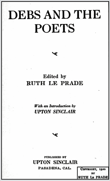 EVD Debs n Poets, Sinclair Le Prade, 1920