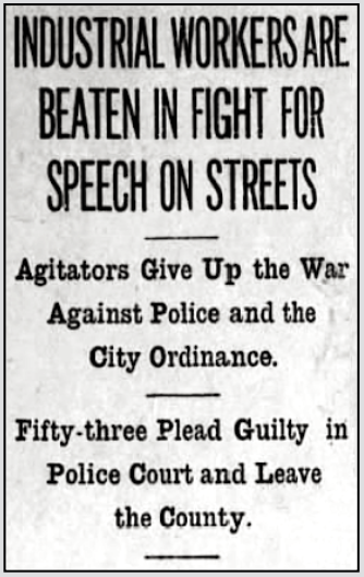 Fresno FSF, IWW Beaten Leave County, FMR p6, Nov 3, 1910