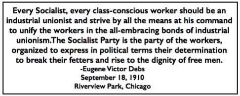 Quote EVD, Socialists n IU, Chg Sept 18, ISR p258, Nov 1910