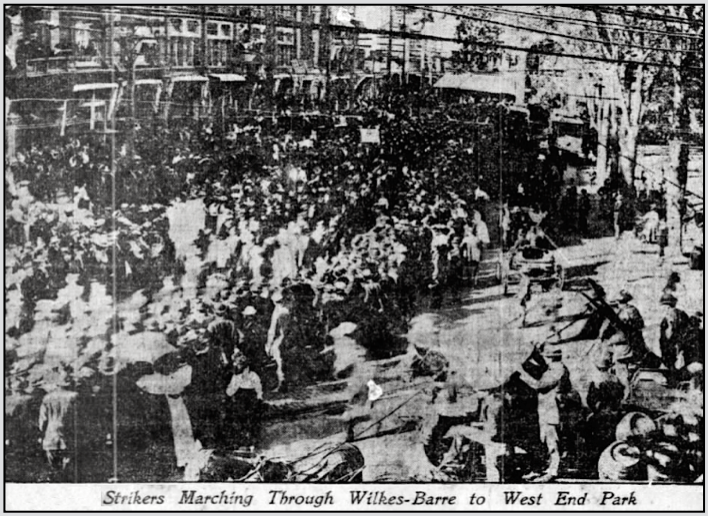 WB PA Great March of Miners, UMW Anthracite Strike, Phl Iq p1, Oct 3, 1900