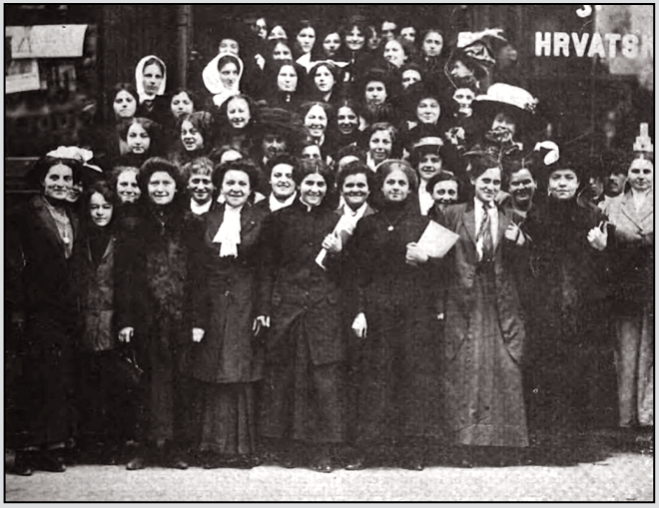 Chg Garment Workers Strike, Strikers detail, ISR Cv, Dec 1910