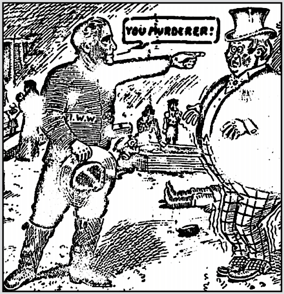 DRWG re Mine Disasters, Enlarged Coal Op Murderer, IW p1, Dec 1, 1910