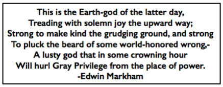 Quote Edwin Markham, Earh God, The Sower, SDH p3, Dec 8, 1900