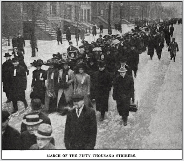 Chg Garment Workers Strike, 65th March, ISR p388, Jan 1911